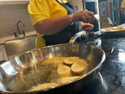 Orchids Caribbean Kitchen Cooking plantains Orchids Caribbean Kitchen Cooking plantains